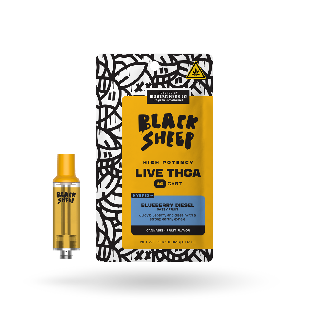 Liquid Diamonds Vape Cartridge: Blueberry Diesel (Hybrid), 2g  The Hemp  Collect
