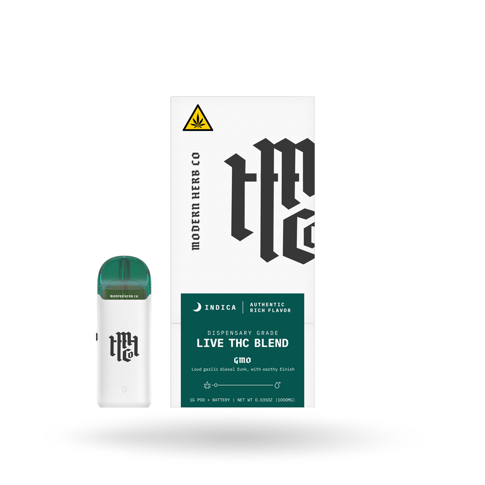 Live THC Pod Starter Kit: GMO (Indica), 1g