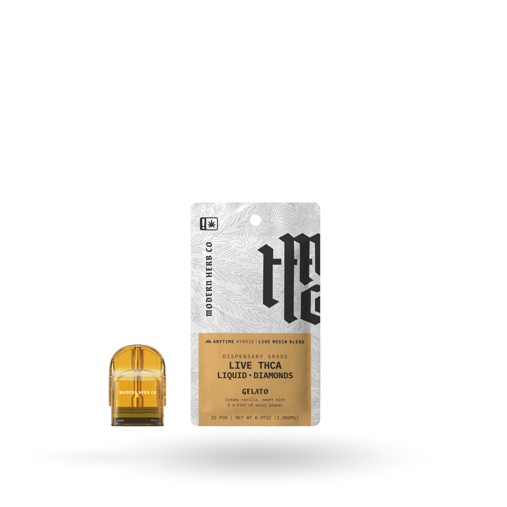 THCa Pod Refill Live Resin Liquid Diamonds: Gelato (Hybrid) - 2g