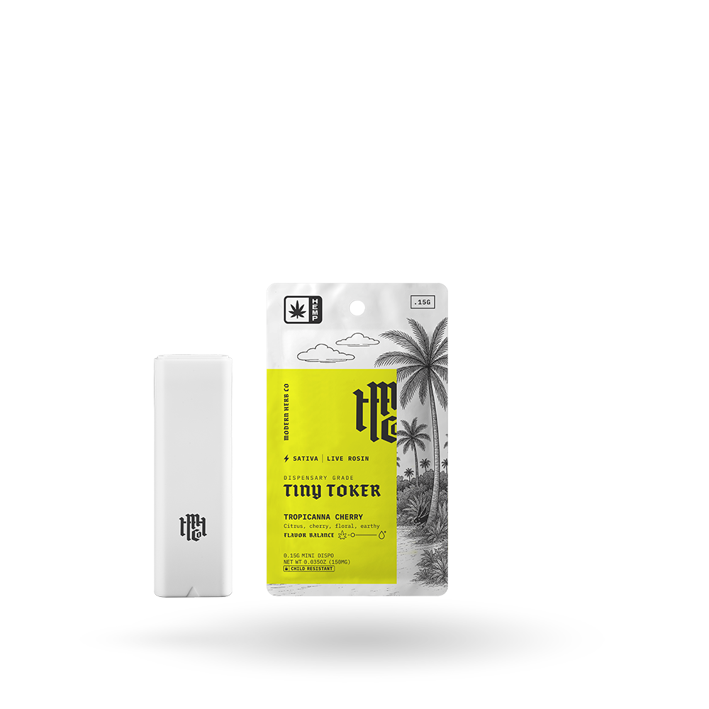 Rosin Vape: Tiny Toker Tropicanna Cherry (Sativa) .15g The Hemp Collect Rosin Vape: Tiny Toker Tropicanna Cherry (Sativa) .15g The Hemp Collect