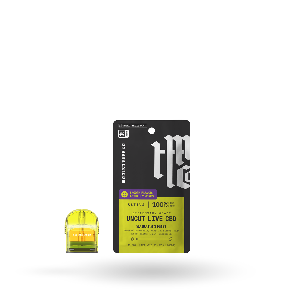 Pod Refill, Live CBD Uncut, Sativa, Hawaiian Haze, 1g
