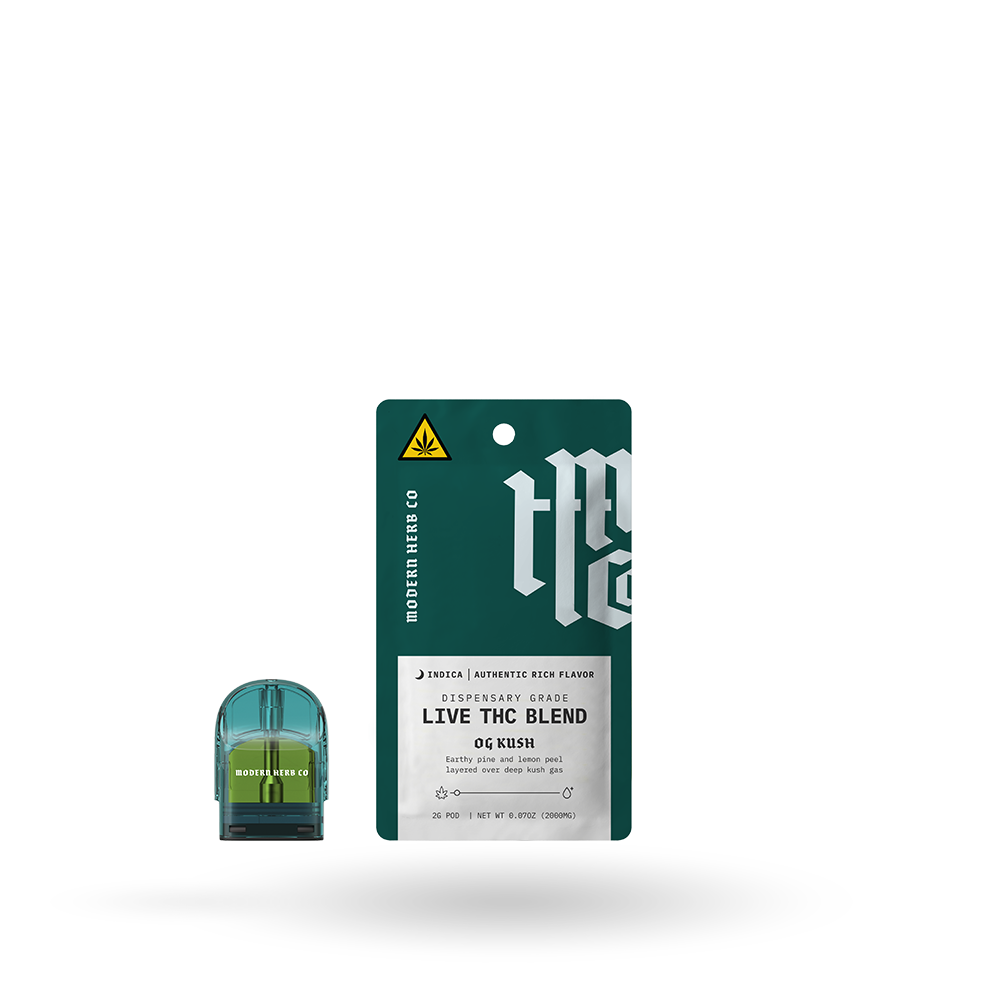 Live THC Pod Refill: OG Kush (Indica) 2g The Hemp Collect Live THC Pod Refill: OG Kush (Indica) 2g The Hemp Collect