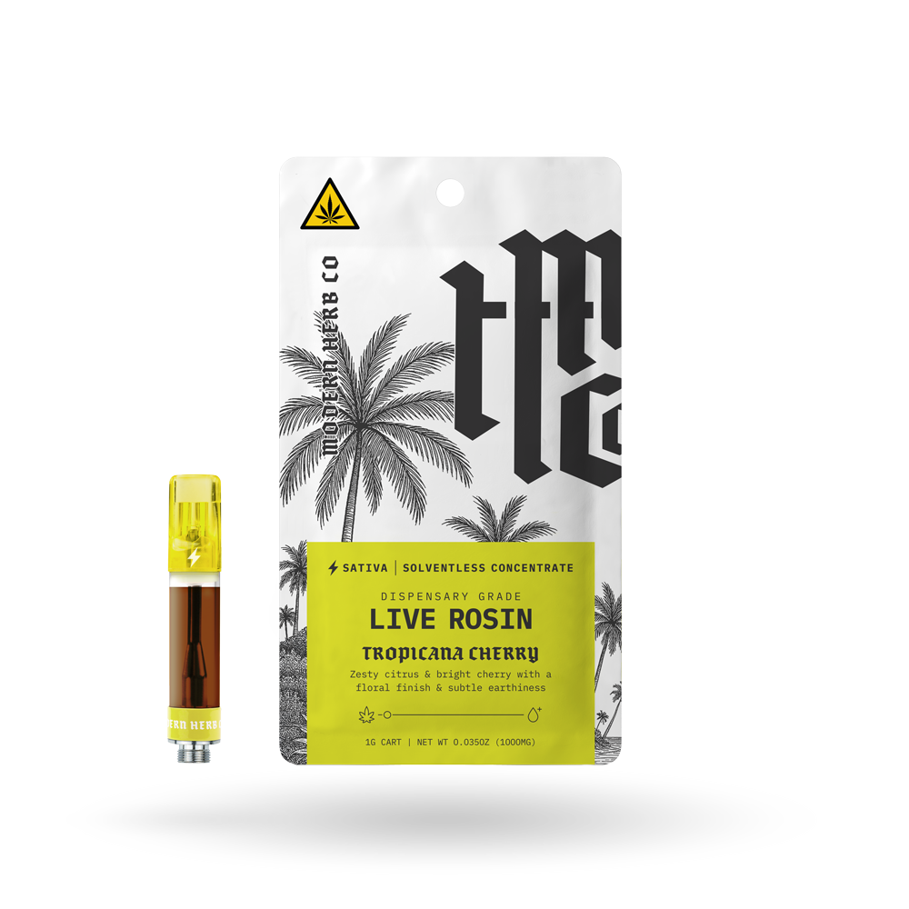 THCa Rosin Vape Cartridge: Tropicana Cherry (Sativa), 1g  The Hemp Collect