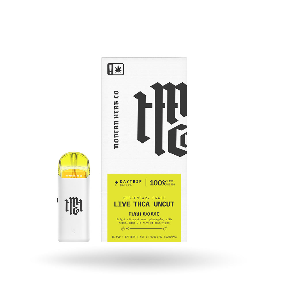 THCa Live Resin Uncut Pod Kit: Sativa, Maui Wowie 1g The Hemp Collect THCa Live Resin Uncut Pod Kit: Sativa, Maui Wowie 1g The Hemp Collect
