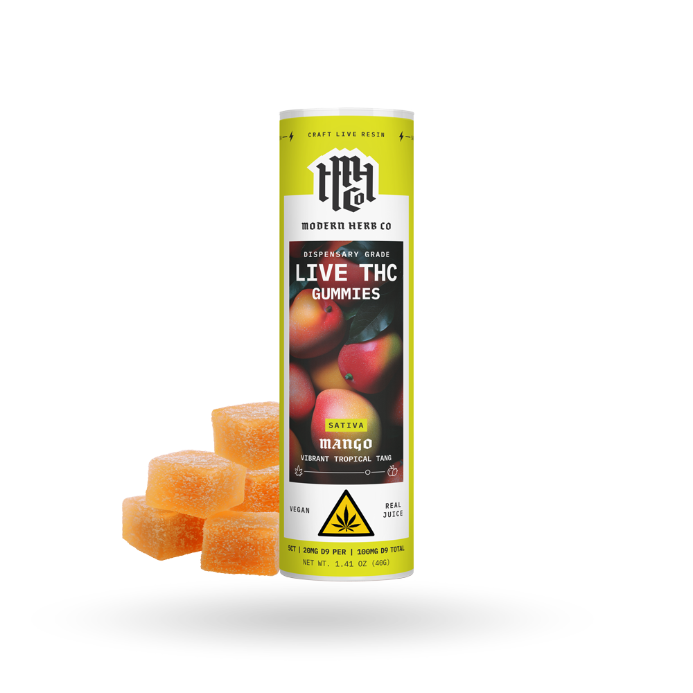 Live Resin D9 THC Gummies: Mango (Sativa), 5ct – The Hemp Collect