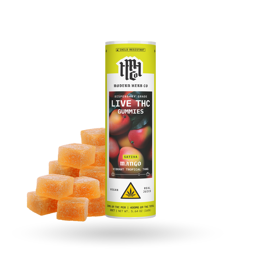 コレクション deen.like.live Live Resin D9 THC Gummies: Mango (Sativa), 20ct – The Hemp Collect
