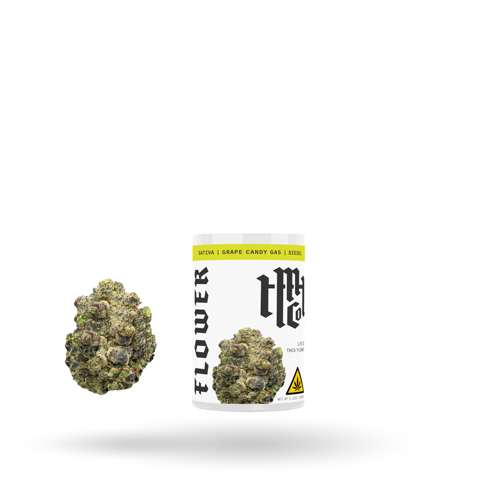 THCa Flower: Grape Candy Gas (Sativa), 1/8oz