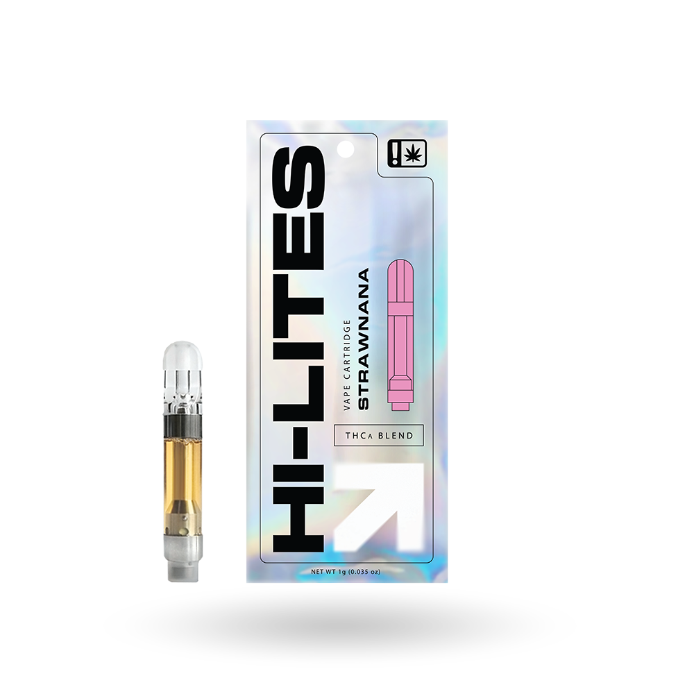 Hi-Lites THCa Vape Cartridge: Strawnana 1g