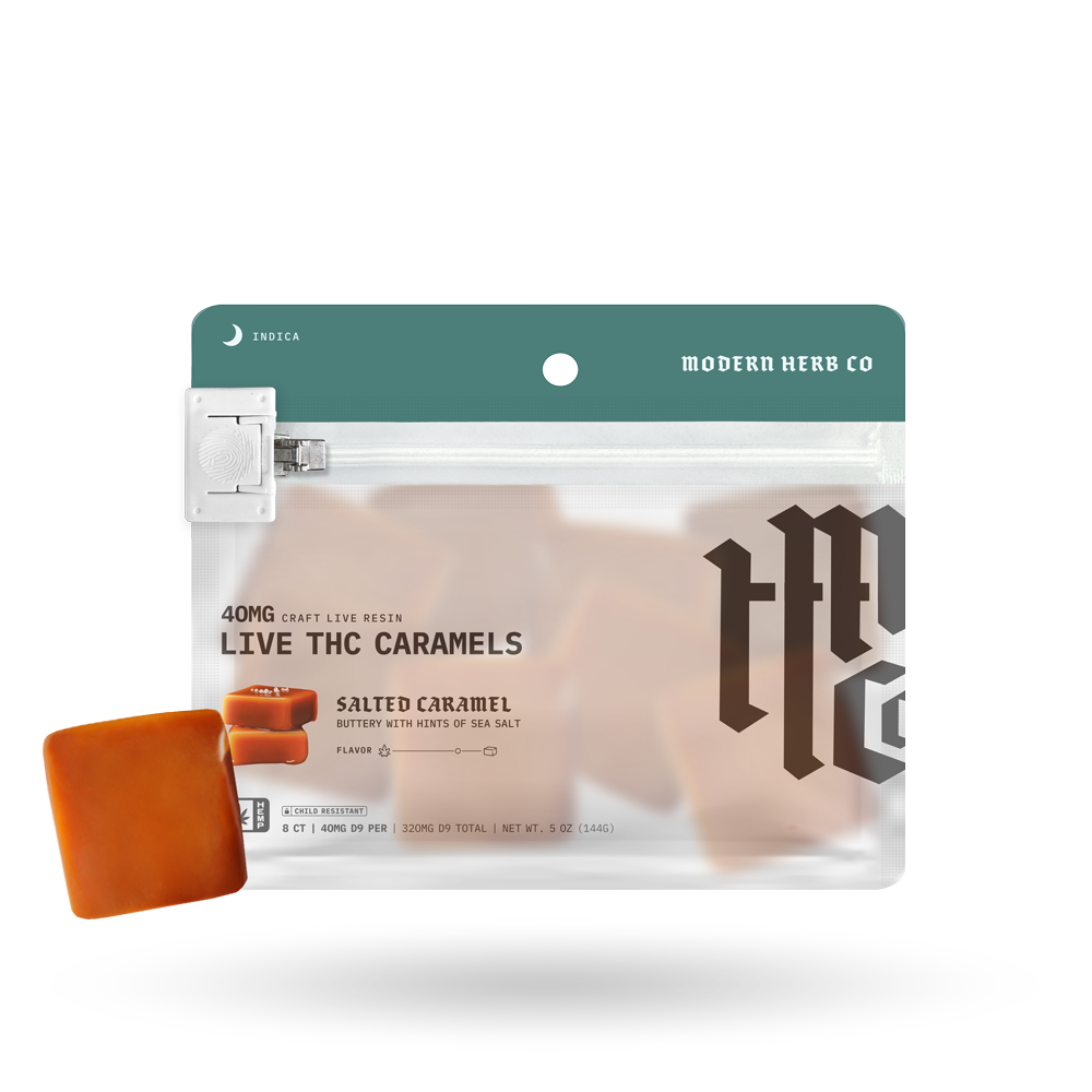 Live Resin Delta 9 Caramels Knockout (Organic) 8ct