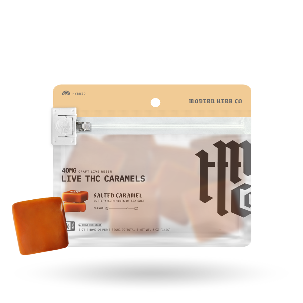 Live Resin Delta 9 Caramels Anytime (Organic) 8ct