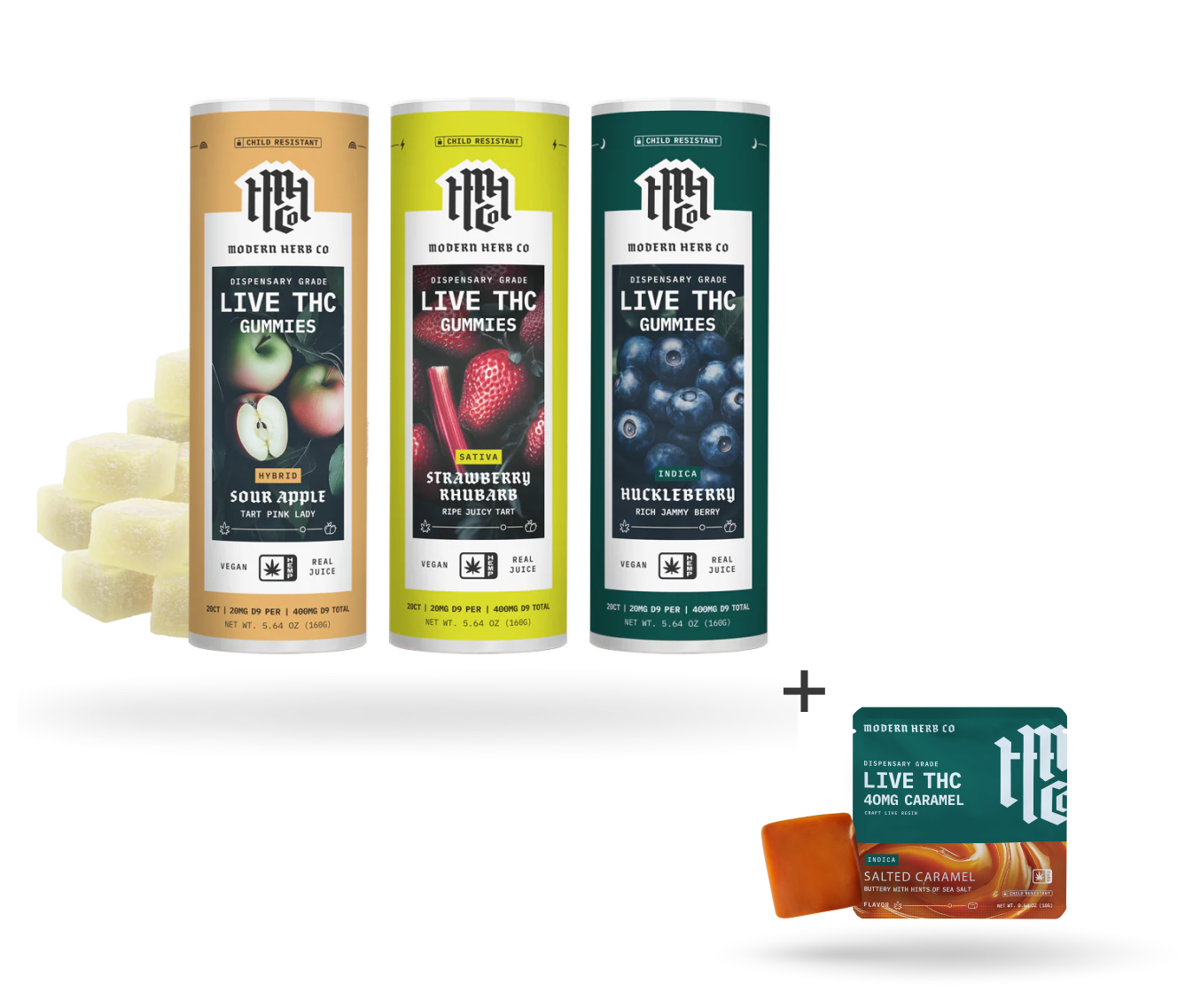 Modern Herb Co Gummy Sampler + Free Caramel!