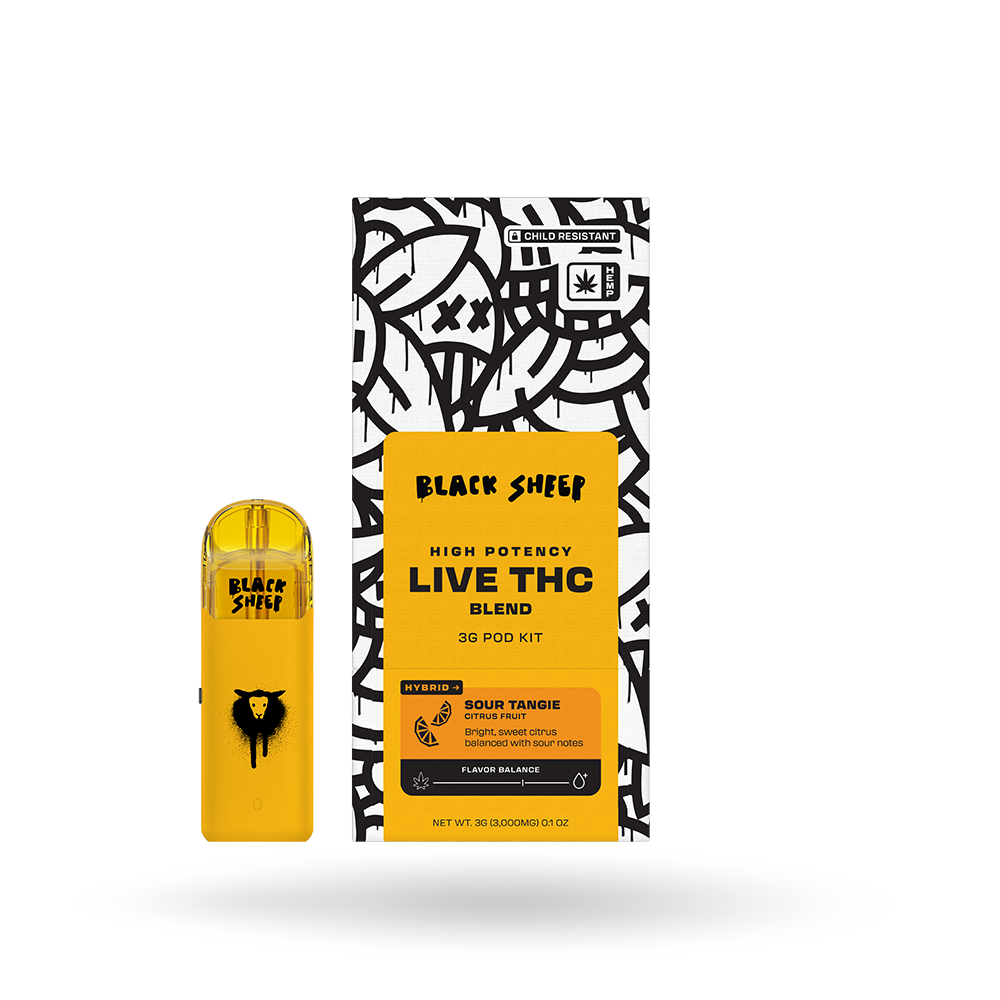 Live THC Blend Pod Starter Kit: Sour Tangie 3g