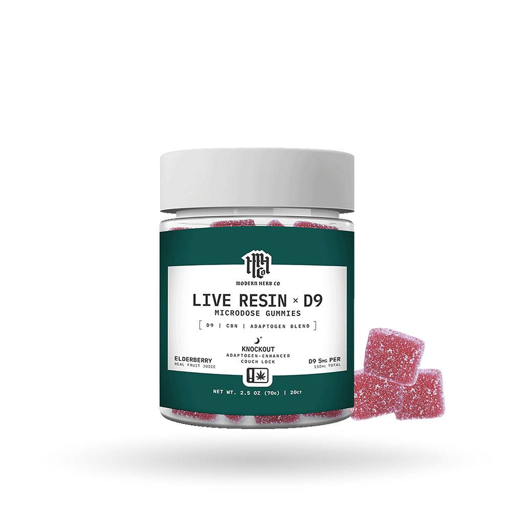 Live Resin Delta 9 Gummies: Knockout