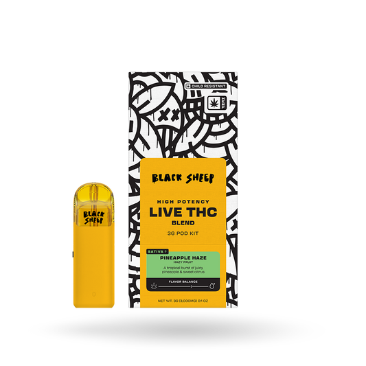 Live THC Blend Pod Starter Kit: Pineapple Haze 3g