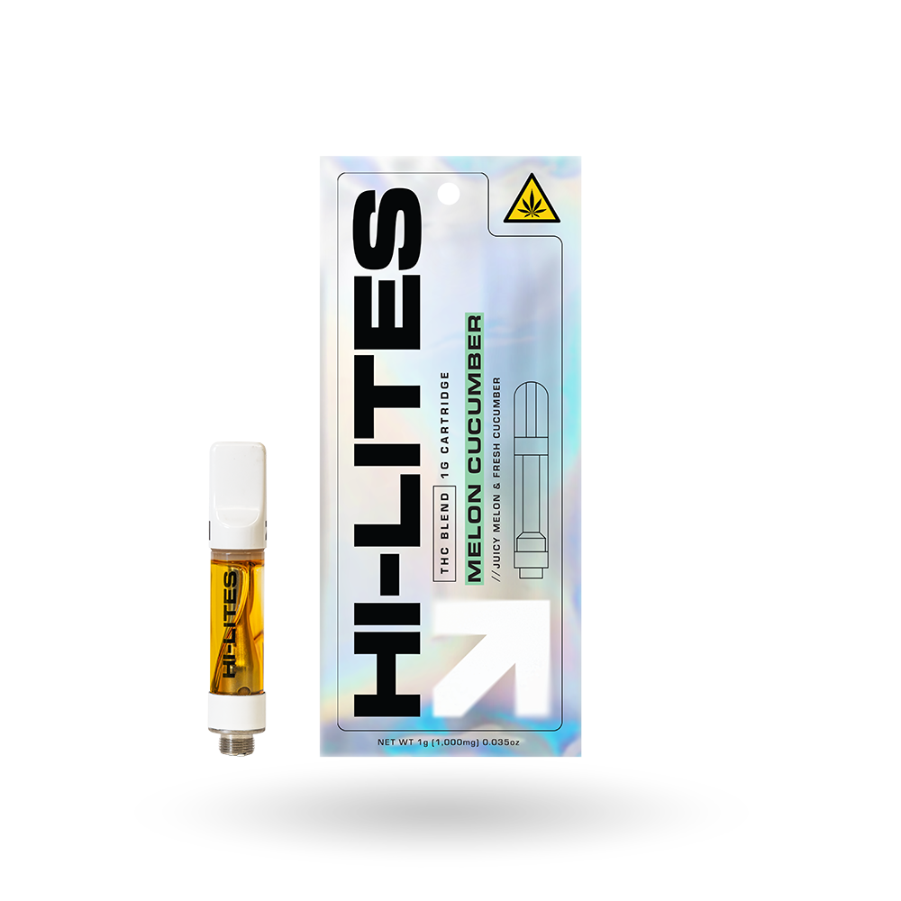 THC Blend Vape Cartridge: Melon Cucumber 1g