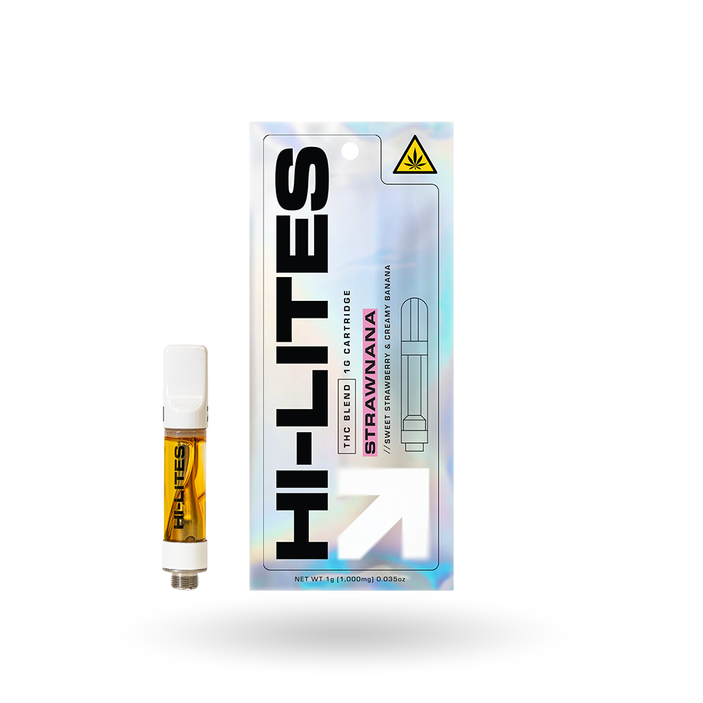 THC Blend Vape Cartridge: Strawnana 1g