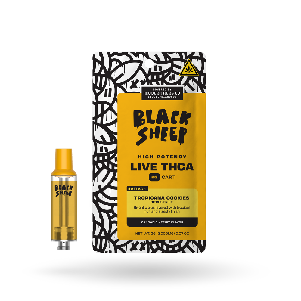 Liquid Diamonds Vape Cartridge: Tropicana Cookies (Sativa), 2g