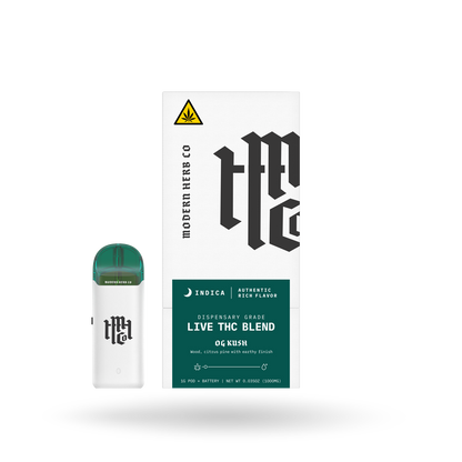 Live THC Pod Starter Kit: OG Kush (Indica), 1g