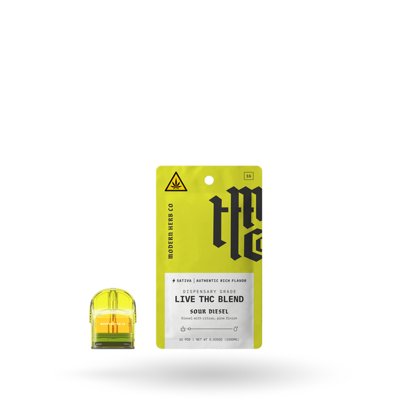 thc distillate vape refill Live THC Pod Refill: Sour Diesel (Sativa), 1g – The Hemp Collect