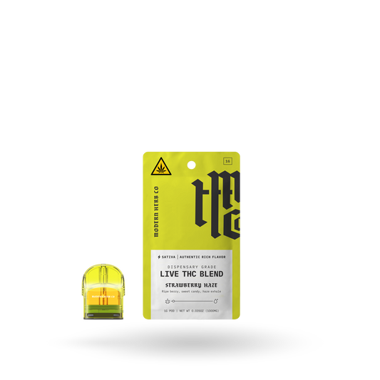 Live THC Pod Refill: Strawberry Haze (Sativa), 1g