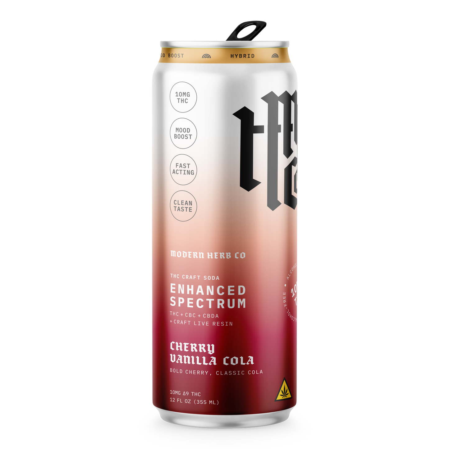 Enhanced Spectrum THC Craft Soda: Cherry Vanilla Cola (Hybrid) 12oz - 4pk