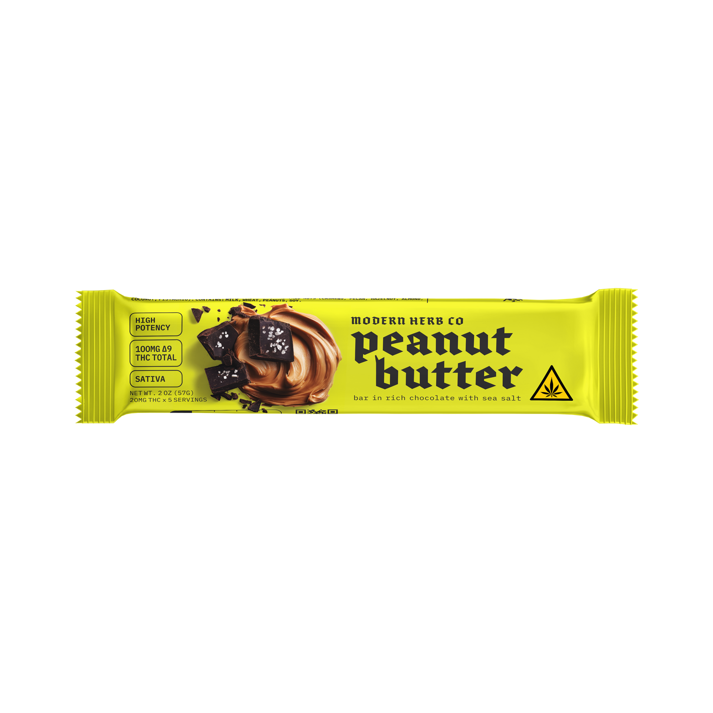 Dark Chocolate Salted Peanut Butter Bar (Sativa)