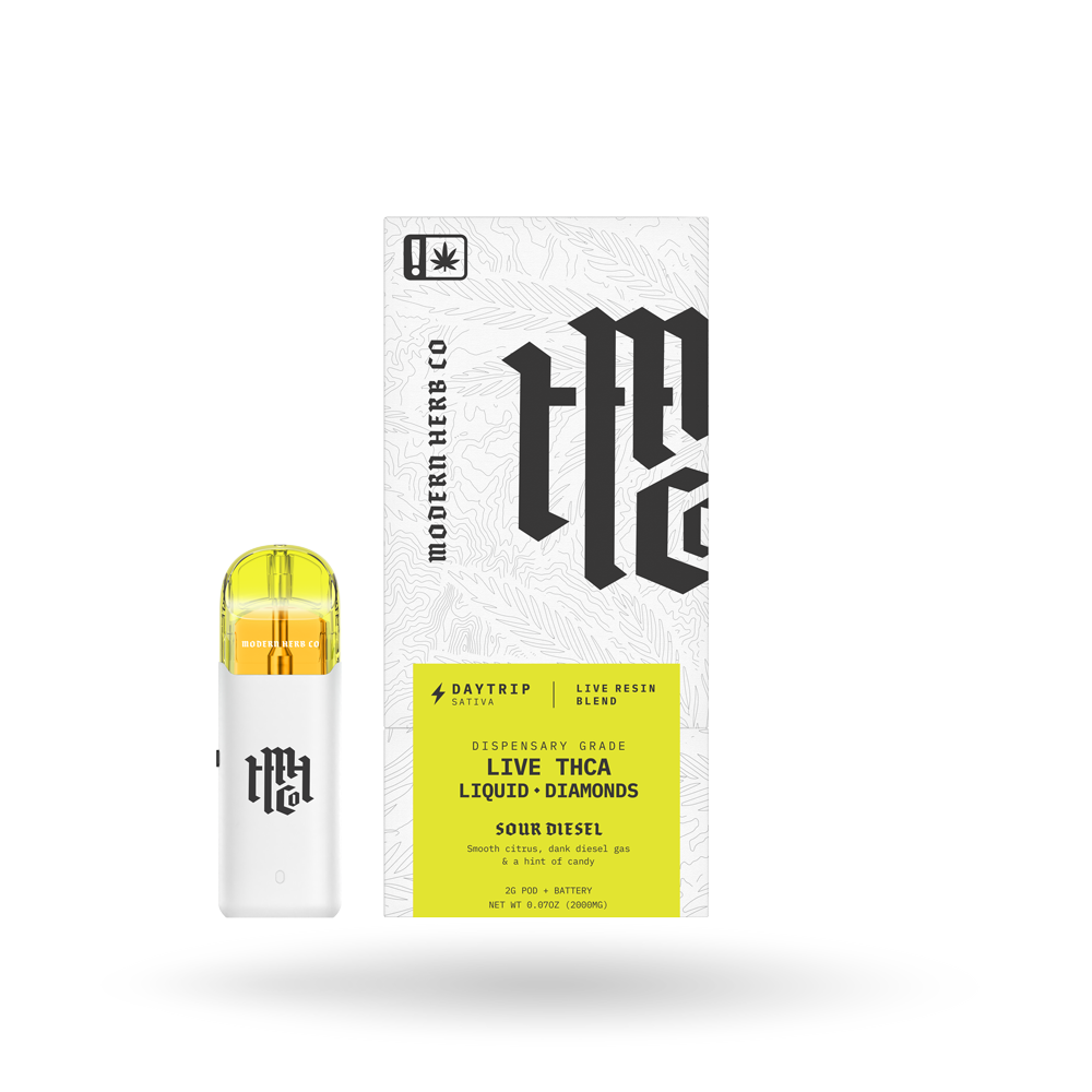 THCa POD Kit Live Resin Liquid Diamonds: Sour Diesel (Sativa)