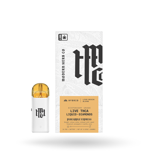 THCa Pod Kit Live Resin Liquid Diamonds: Pineapple Express (Hybrid) - 1g
