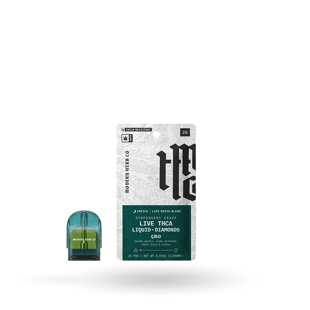 THCa Pod Refill Live Resin Liquid Diamonds: GMO (Indica) - 2g