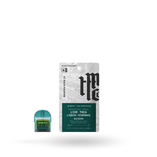 THCa Pod Refill Live Resin Liquid Diamonds: OG Kush (Indica) - 1g