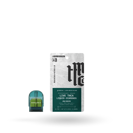 THCa Pod Refill Live Resin Liquid Diamonds: OG Kush (Indica) - 2g