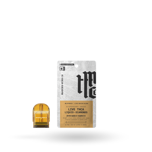 THCa Pod Refill Live Resin Liquid Diamonds: Pineapple Express (Hybrid) - 2g