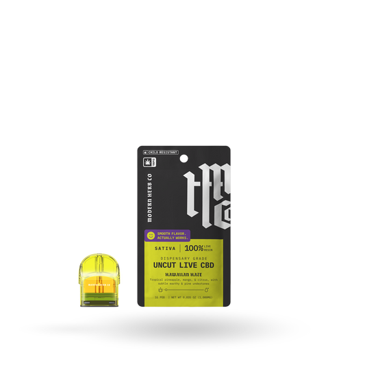 Pod Refill, Live CBD Uncut, Sativa, Hawaiian Haze, 1g