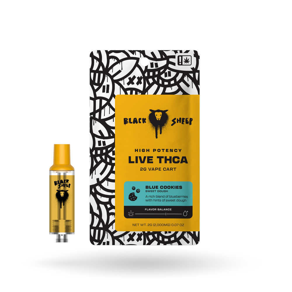 Live Resin THCp Vape Cartridge: Blue Cookies 2g