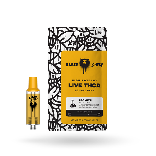 Live THCa Blend Vape Cartridge: Garlotti 2g