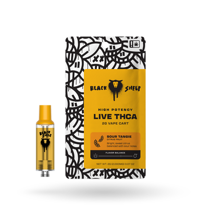 Live Resin THCp Vape Cartridge: Sour Tangie 2g