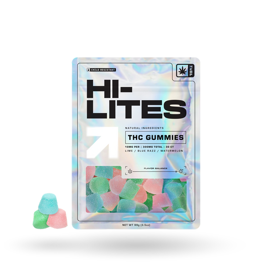 Hi-Lites Delta 9 THC Gummies: Vegan 30ct