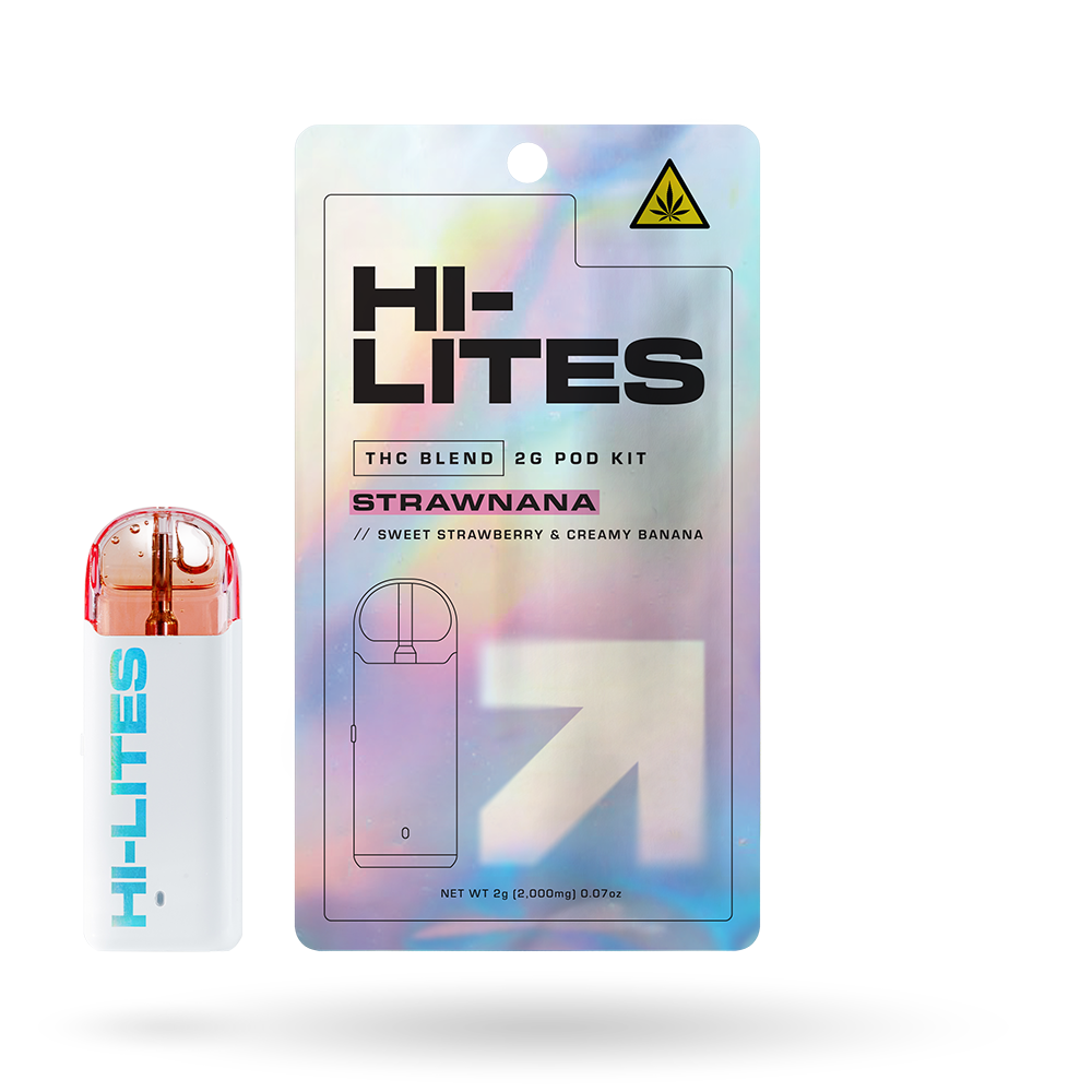 THC Blend Pod Starter Kit: Strawnana 2g
