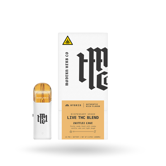 Live THC Pod Starter Kit: Zkittlez Cake (Hybrid) 2g