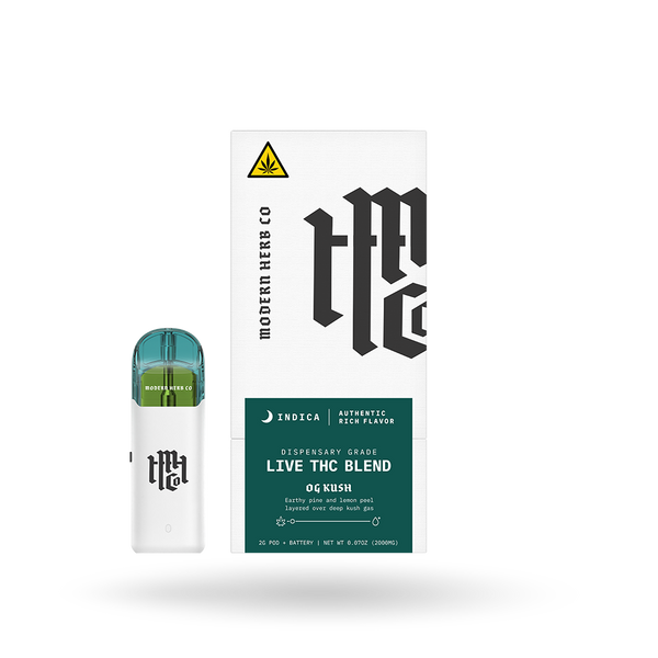 Live THC Pod Starter Kit: OG Kush (Indica) 2g – The Hemp Collect