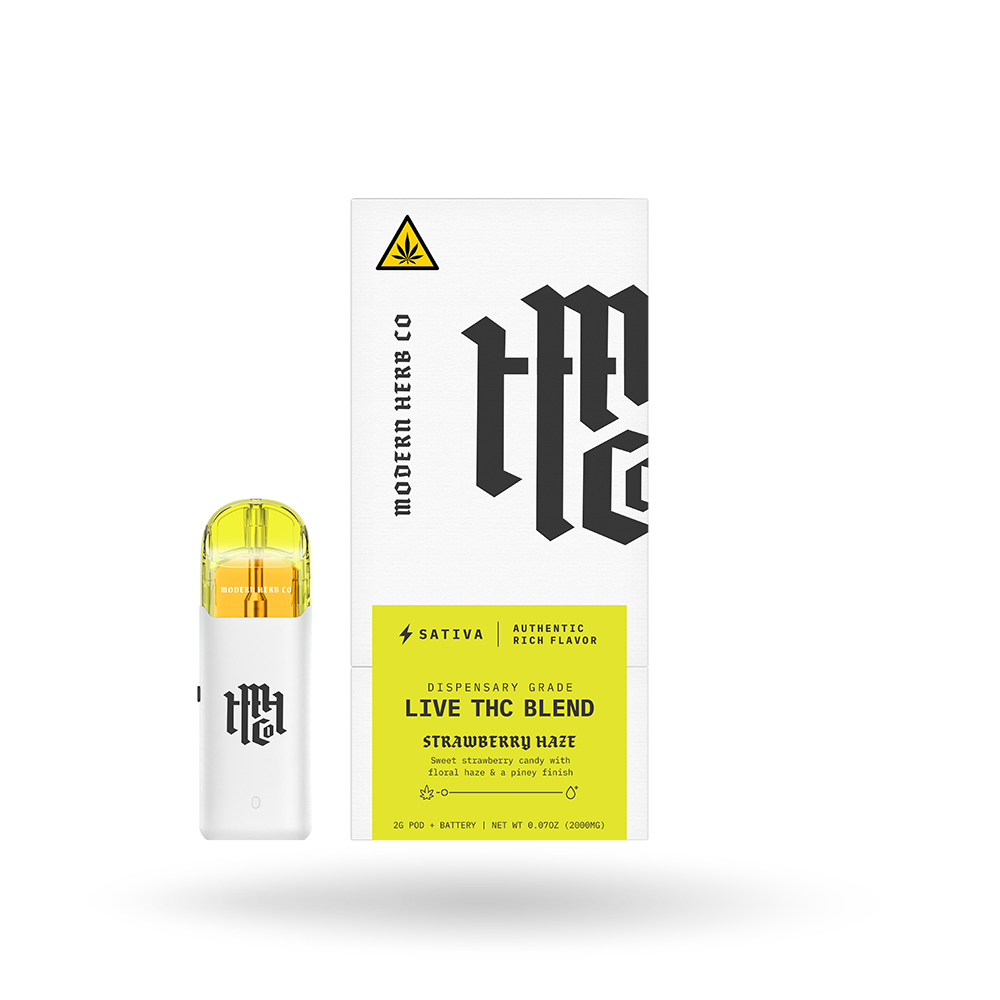 Live THC Pod Starter Kit: Strawberry Haze (Sativa) 2g