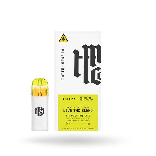Live THC Pod Starter Kit: Strawberry Haze (Sativa) 2g