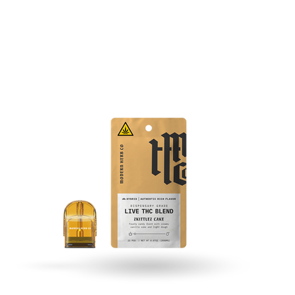 Live THC Pod Refill: Zkittlez Cake (Hybrid) 2g