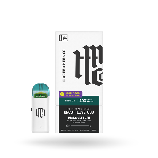 Live CBD Uncut Pod Kit: Pineapple Kush (Indica) - 1g