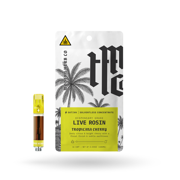 THCa Rosin Vape Cartridge: Tropicana Cherry (Sativa), 1g – The