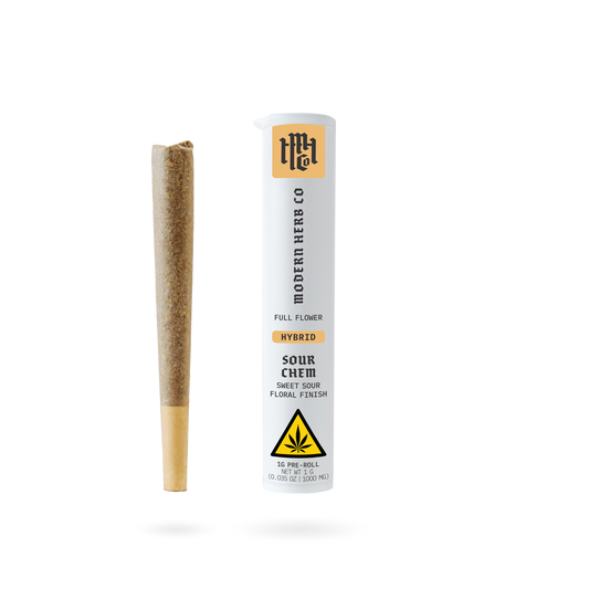 THCa Pre-Roll: Sour Chem (Hybrid), 1g
