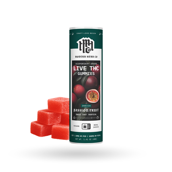 Live Resin D9 THC Gummies: Passion Fruit (Indica), 5ct – The Hemp