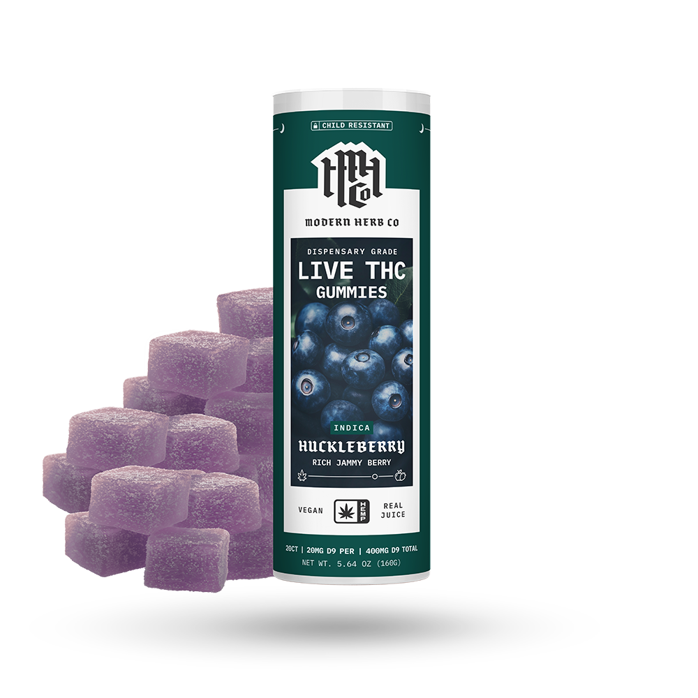 Live Resin THC Gummies: Indica - 20ct