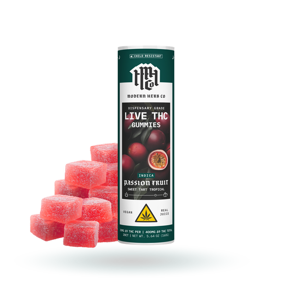 Live Resin D9 THC Gummies: Passion Fruit (Indica), 20ct – The Hemp