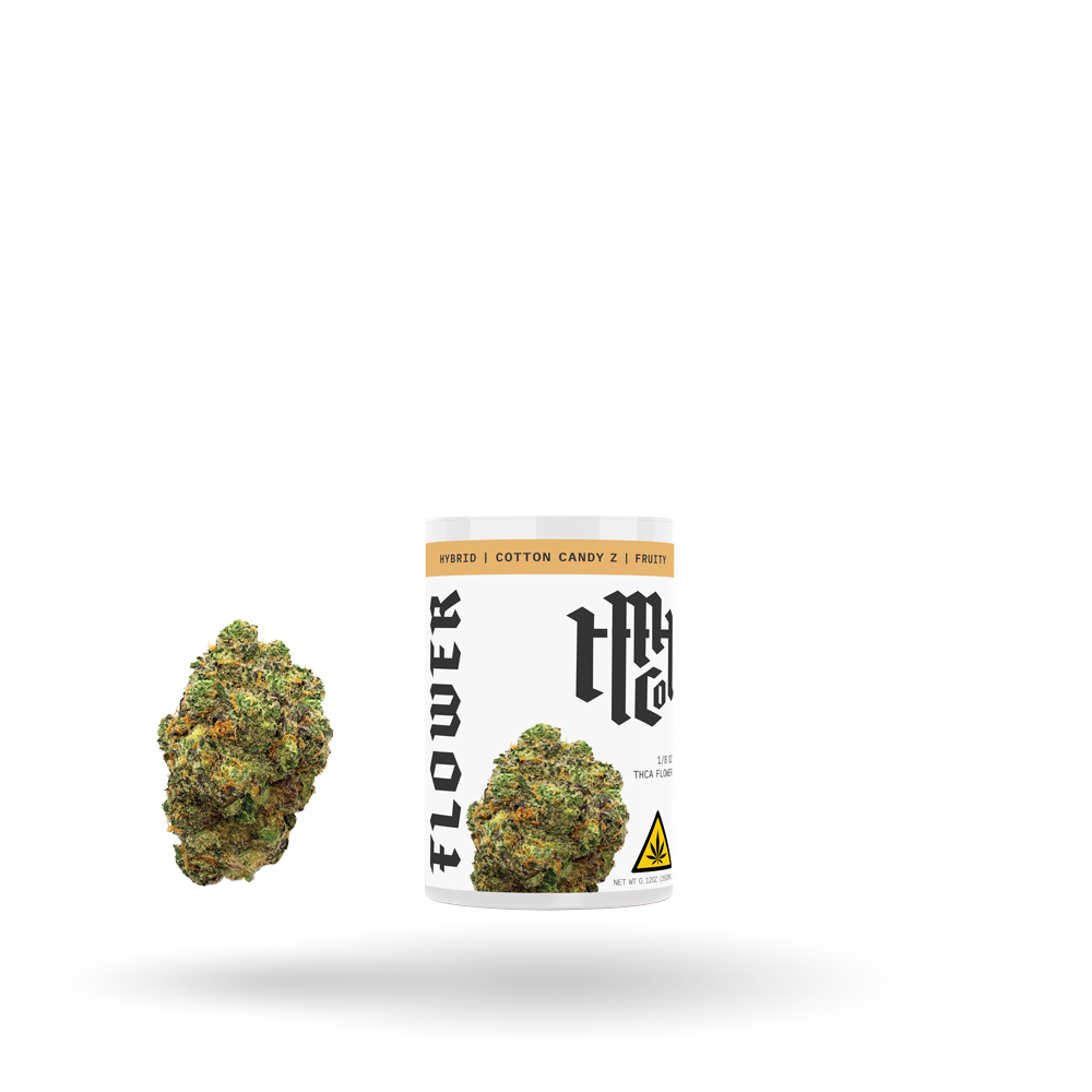 THCa Flower: Cotton Candy Z (Hybrid), 1/8oz